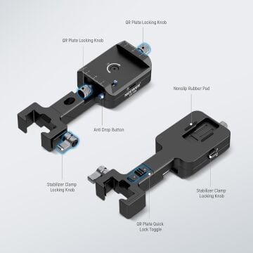 NEEWER CA108 DJI Ronin RS2 / RS3 / RS4 için Dikey  Hızlı Değiştirme Plakası