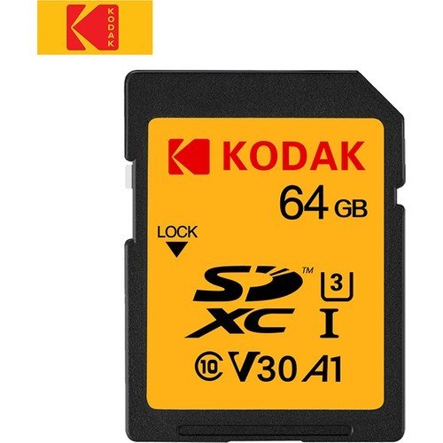 KODAK 64GB SDXC UHS-I  U3 V30 95MB READ/85MB WRITE MEMORY CARD