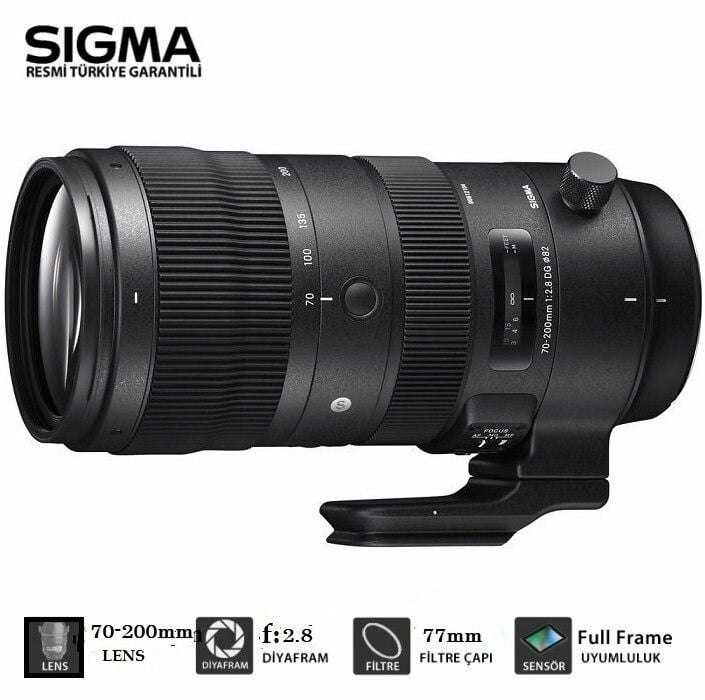 SIGMA 70-200MM F:2.8 DG OS HSM SPORT SERI LENS SONY E MOUNT